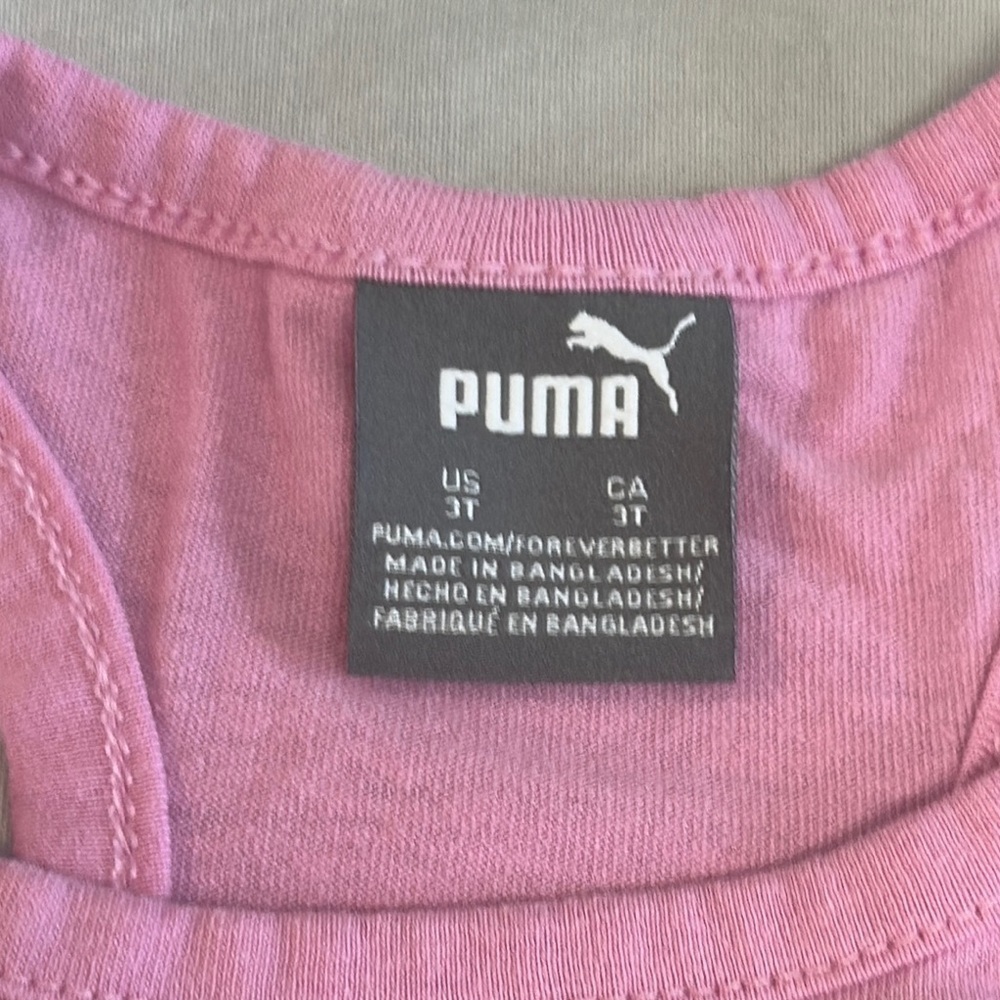 Puma Pink Athletic Tank Top with Racerback Design - Picture 3 of 6